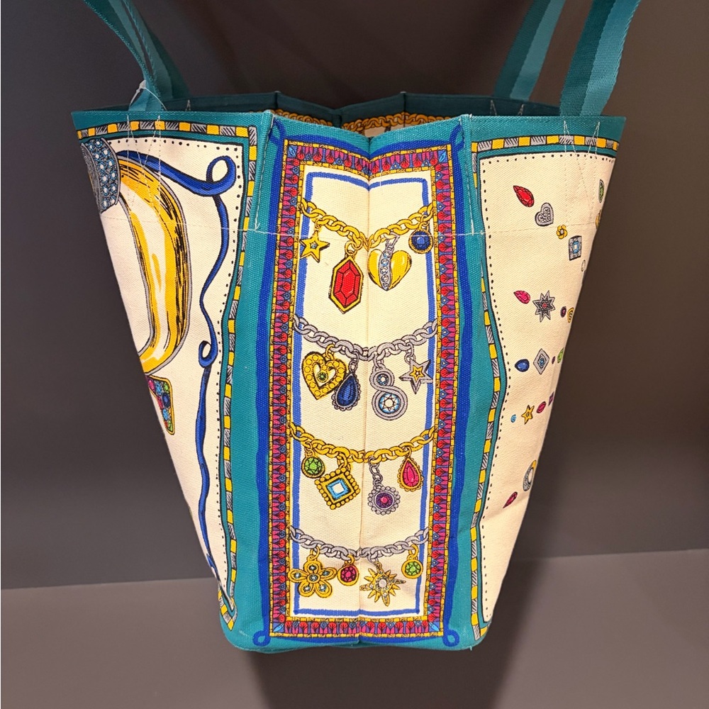 Brighton Charmed Holiday Colorful Love Canvas Tote Bag - Picture 5 of 7